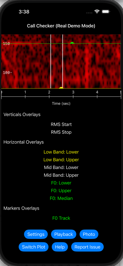 Hunting Call Checker3 home screen
